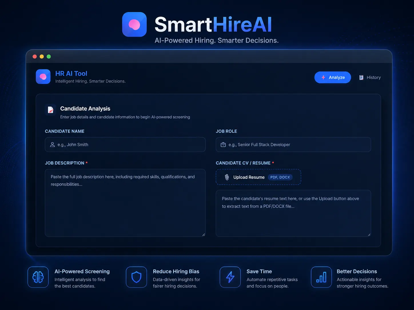SmartHire AI Hiring Tool